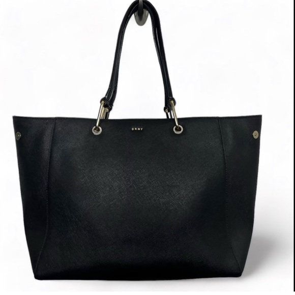 DKNY Tote Bag black with gold hardware. Authentic. Like new!! - Picture 1 of 8